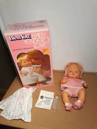 Vintage Mattel 1970s Bless You Baby Tender Love Sneezing Doll