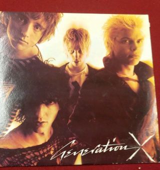 Generation X - Vinyl Record - Generation X Self Titled - Billy Idol Rare - Chrysalis