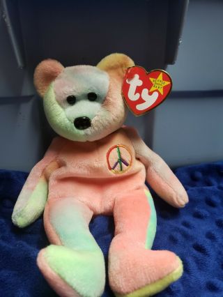 Peace Beanie Baby.  Extremely Rare With Tons Of Errors One Of A Kind Must Have