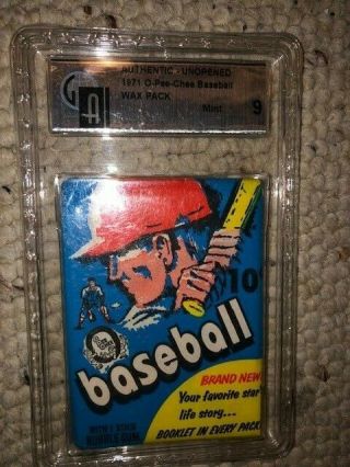 1971 Opc O - Pee - Chee Baseball Wax Pack Gai 9 Very Rare