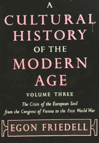 A Cultural History of the Modern Age - Volume 1 - 3 1953 Egon FRIEDELL - VERY RARE 2