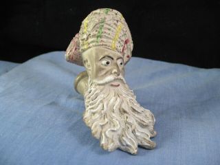 Large French Antique Gambier Jacob Figural Head Pipe Bowl Clay No 948 A Paris