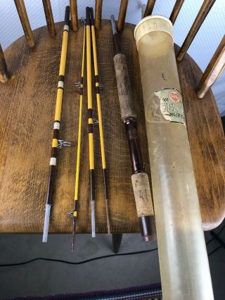 Vintage Berkley Buccaneer Travel Pack Spinning / Fly Rod 5 Piece Fishing Pole