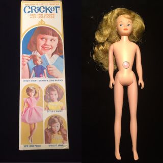 Vintage American Character Tressy Little Sister Cricket Doll,  Box Cute