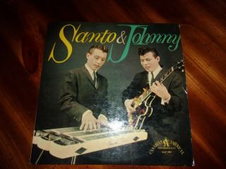 Santo And Johnny Canadian American Lp 1959 Stereo - Rare Embossed Cover