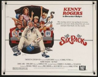 Six Pack Dvd (1982) Kenny Rogers Diane Lane Erin Gray Rare 1980 