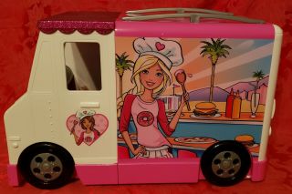Mattel Barbie Food Truck With Most Of The Accessories