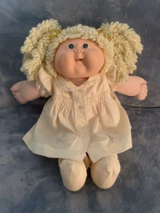 Vintage 1982 Cabbage Patch Kids Blonde Pig Tailed Doll By Coleco Signed Xavier 3