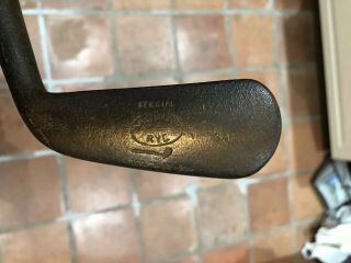 Antique Hickory Golf Club Tom Stewart Rare Sammy Iron Made For Rye Gc