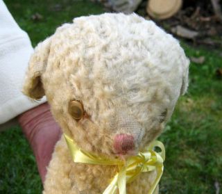 Antique / Vintage Stuffed Lamb Sheep Toy Music Box / Mary Had A Little Lamb