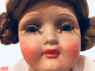 Vintage BELLA Doll Hard Plastic Made in France BTE SGDG Blue Eyes Long Lashes 2