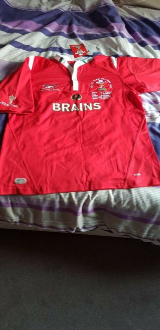Rare - 2005 Welsh Rugby Union (wru) Grand Slam Jersey