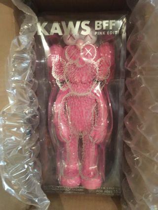 Kaws Pink Bff Pink Vinyl Figure Open Edition Kawsone 2019 In Hand