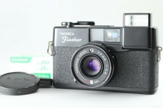 Rare Yashica Flasher Mf - 1 Film Camera 38mm F/2.  8 Film Point & Shoot Jp
