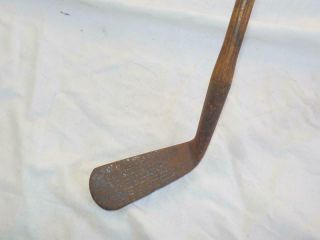 Antique Hickory Shafted Lillywhite Jigger Iron Golf Club 12