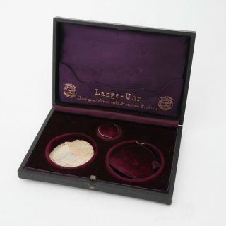 A.  Lange & Sohne Pocket Watch Box Rare Highly Collectible