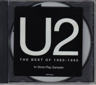 U2 – Selections From The Best Of 1980 - 1990 Rare Promo In - Store Play Sampler Cd