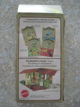 Vintage 1973 Mattel Sunshine Family Dolls Steve Stephie Sweets Box 2