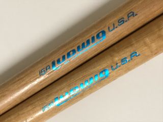 Rare Owned By Joe Morello Vintage Ludwig Drum Sticks 15a W/o Buddy Rich In Logo