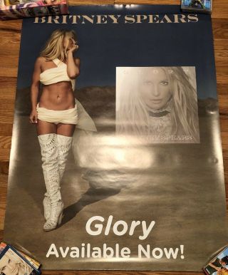Britney Spears Glory Promo Poster Rare