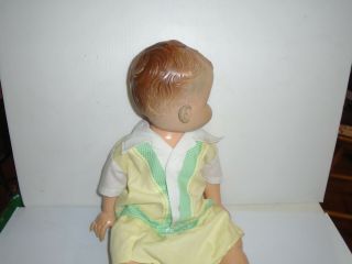 Vintage Plastic Toy Girl Doll Playpal Toddler 3