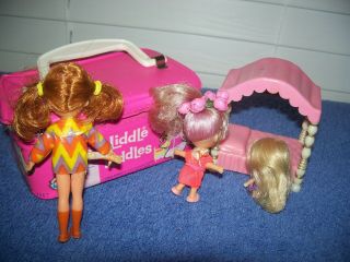 Vintage Liddle Kiddles Mini Case & Doll Bed Dolly Flower / Darling Dolls 2