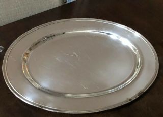 Wm Rogers Silver Plate Large Serving Meat Platter Oval 22”