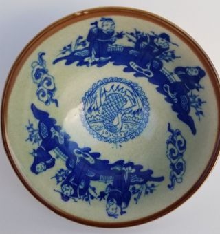 Antique Chinese Blue White Porcelain Ming Dynasty Xuande Mark Bowl 2