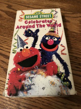 Sesame Street - Celebrates Around The World [vhs] Rare