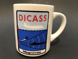 Rare Dicass Us Naval Sonobuoy Coffee Cup Magnavox