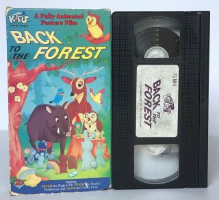 Back To The Forest (vhs,  1989) Rare Nippon Animation Fuji Tv Just For Kids 80’s