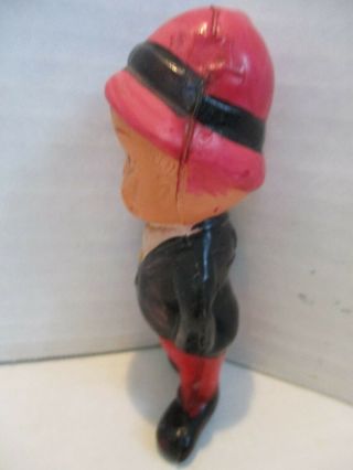 Antique Celluloid Boy with hands in pocket Baby Rattle KSH Made In Japan 2