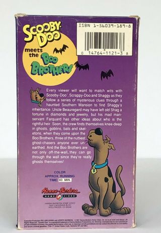 SCOOBY - DOO meets the Boo Brothers (VHS,  1991) RARE Hanna - Barbera Video Release 2