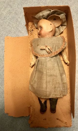 Antique German Bisque Doll W/ Box