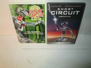 Short Circuit 1 & 2 Rare Sci - Fi Comedy Dvd Set Ally Sheedy (2 Disc) 1980 