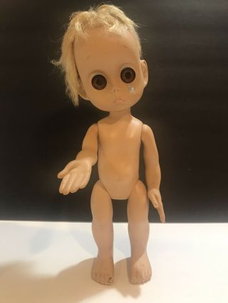 Little Miss No Name Doll 1965 Hasbro Rare Vintage 1st Made Version - Needs Tlc