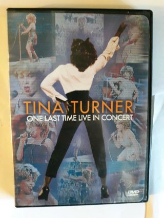 Tina Turner One Last Time Live In Concert Dvd (2000) Rare Oop
