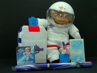 Vintage Cabbage Patch Kid Boy Young Astronaut Doll 1986 Coleco Blond Blue Nasa