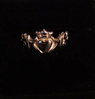 Unique & Rare James Avery 14k Gold Claddagh Ring