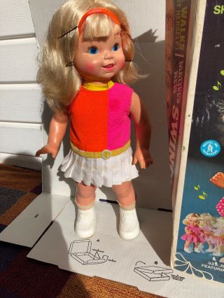 Vintage 1964 Mattel Walking Dancing Swingy Doll - 3