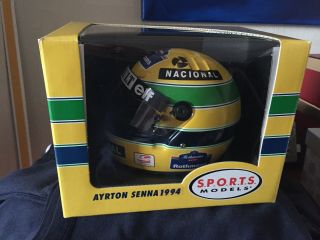 Ayrton Senna 1/2 Scale F1 Bell Helmet First Edition Rare Tobacco Sponsor 1994