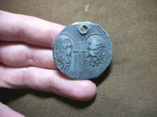 RARE Lead Papal Bulla/Seal of Pope Gregory XV (A.  Ludovisi),  ca.  1621 - 1623 2