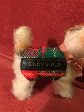 Vintage 1950 ' s Vogue Doll ' s Ginny ' s STEIFF Puppy Dog Fox Terrier 2