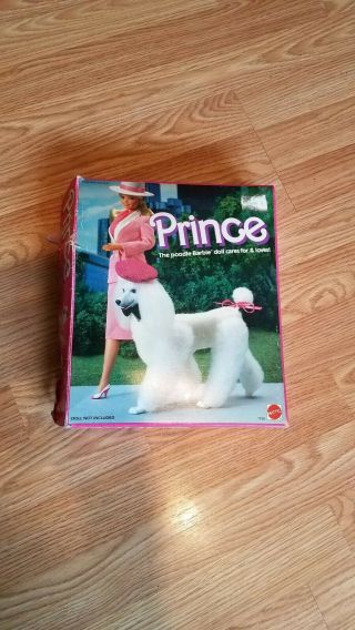 Mattel Vintage Barbie Prince And Beauty Poodle Afghan Dog 1984 And 1979