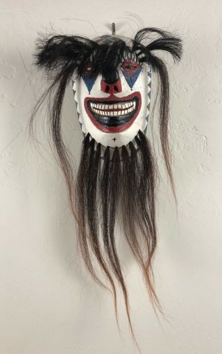 Preciliano Rodriguez Cupis Rare Clown Yaqui Yoeme Mayo Vintage Dance Mask
