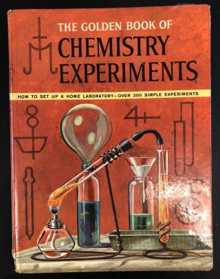 Rare - Vintage The Golden Book Of Chemistry Experiments 1962 Golden Press
