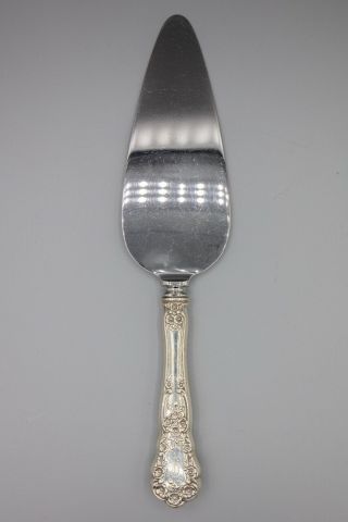 Gorham Buttercup Sterling Silver Pie Server Knife W/stainless Blade Monogram 10 "