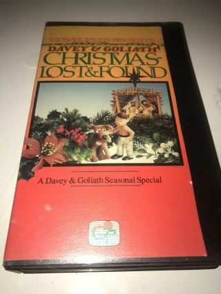 VHS Davey & Goliath Seasonal Special Christmas Lost & Found Rare GOSPEL FILMS 2