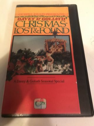 VHS Davey & Goliath Seasonal Special Christmas Lost & Found Rare GOSPEL FILMS 3