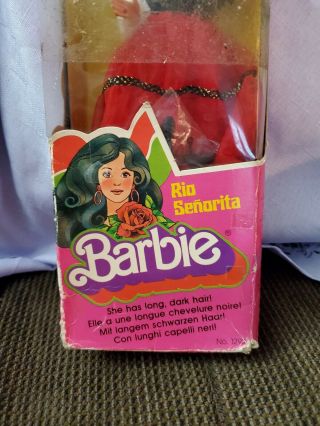 Vintage barbie rio senorita Hispanic Barbie Steffie Face W Box 2